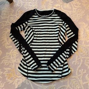 Lulu Lemon long sleeve stripe top